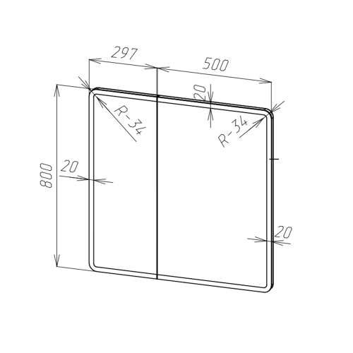 Эмоушн LED шкаф 800х800 (Чертеж)_page-0001